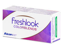 Blue Контактные линзы - FreshLook ColorBlends - с диоптриями (2 месячные цветные линзы)