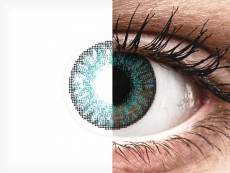 Brilliant Blue контактные линзы - FreshLook ColorBlends - с диоптриями (2 месячные цветные линзы)