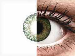 Gemstone Green контактные линзы - FreshLook ColorBlends - С диоптриями (2 месячные цветные линзы)
