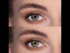 Gemstone Green контактные линзы - FreshLook ColorBlends - С диоптриями (2 месячные цветные линзы)