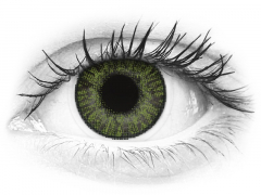 Green контактные линзы - FreshLook ColorBlends - С диоптриями (2 месячные контактные линзы)