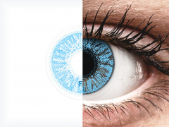 Sapphire Blue контактные линзы - FreshLook Colors - с диоптриями (2 месячные цветные линзы)