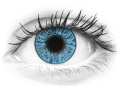 Sapphire Blue контактные линзы - FreshLook Colors - с диоптриями (2 месячные цветные линзы)