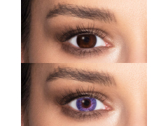Violet контактные линзы - FreshLook Colors - С диоптриями (2 месячные цветные линзы)