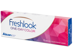 Pure Hazel контактные линзы - FreshLook One Day Color - С диоптриями (10 однодневных цветных линз)