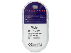 Violet контактные линзы - TopVue Color (2 месячные цветные линзы)