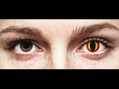 Red and Yellow Dragon Eyes контактные линзы - ColourVue Crazy (2 однодневные цветные линзы)