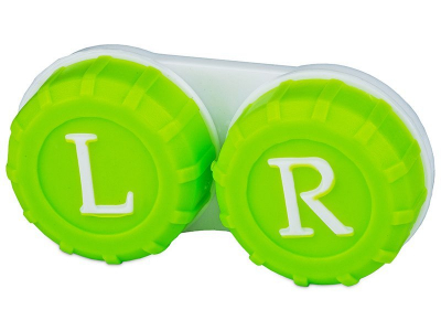 Кейс для линз - зеленый L+R 