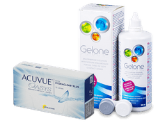 Acuvue Oasys (12 линз) + Раствор Gelone 360 мл