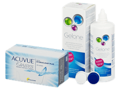 Acuvue Oasys (24 линз) + Раствор Gelone 360 мл