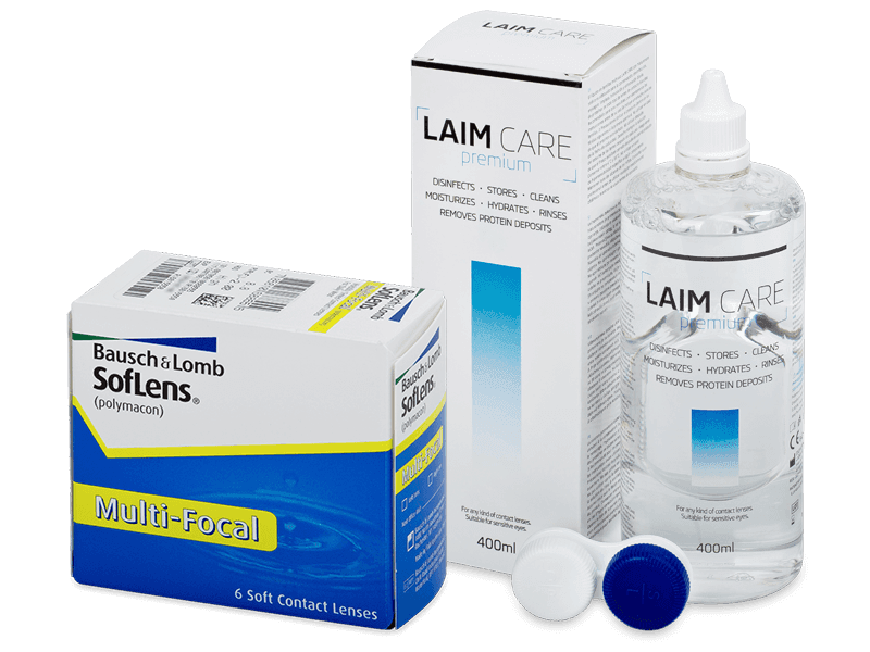 SofLens Multi-Focal (6 линз) + Раствор Laim-Care 400 мл