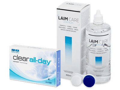 Clear All-Day (6 линз) + Раствор Laim-Care 400 мл