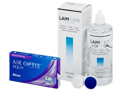 Air Optix Aqua Multifocal (6 линз) + Раствор Laim-Care 400 мл