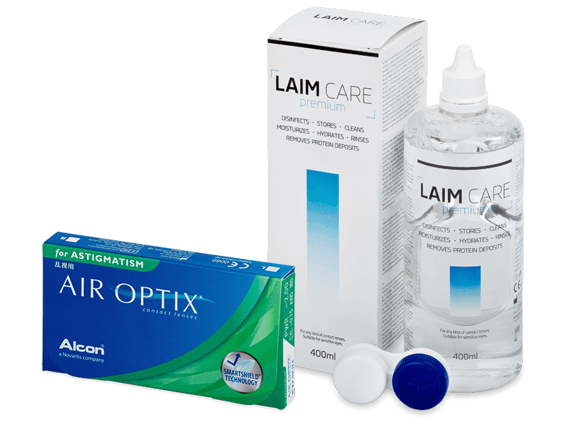 Air Optix for Astigmatism (6 линз) + Раствор Laim-Care 400 мл