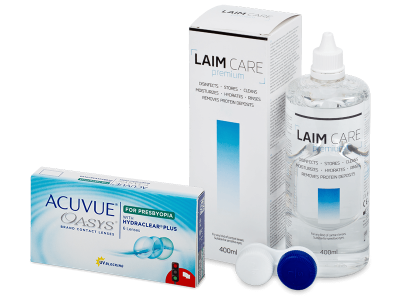 Acuvue Oasys for Presbyopia (6 линз) + Раствор Laim-Care 400 ml