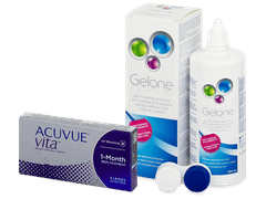 Acuvue Vita (6 линз) + Раствор Gelone 360 ml