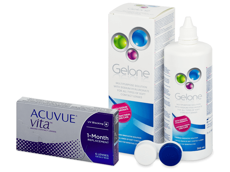 Acuvue Vita (6 линз) + Раствор Gelone 360 ml