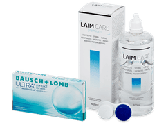 Bausch + Lomb ULTRA (3 линзы) + Раствор Laim-Care 400 ml