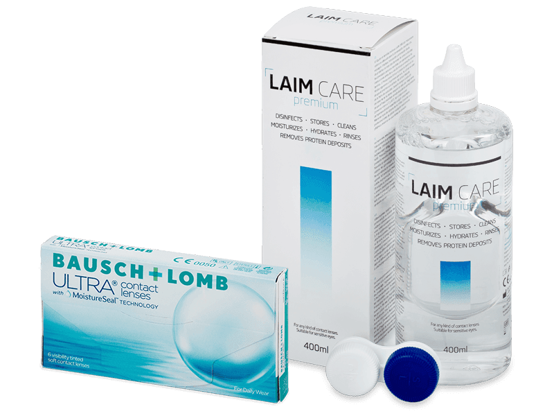 Bausch + Lomb ULTRA (6 линз) + Раствор Laim-Care 400 ml