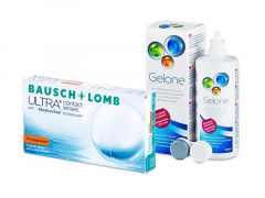 Bausch + Lomb ULTRA for Astigmatism (6 линз) + Раствор Gelone 360 ml
