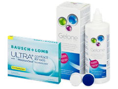 Bausch + Lomb ULTRA for Presbyopia (3 линзы) + Раствор Gelone 360 ml