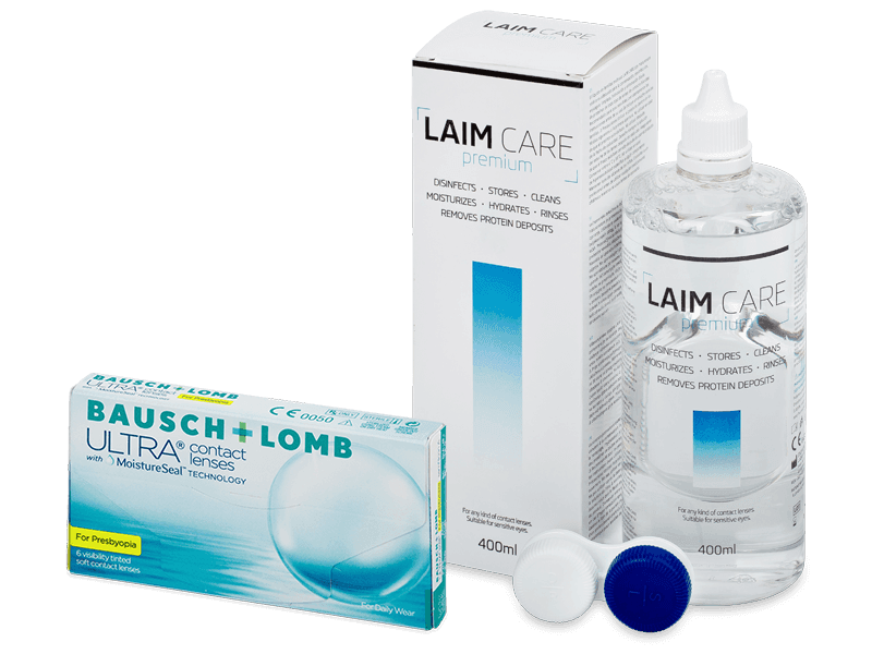 Bausch + Lomb ULTRA for Presbyopia (6 линз) + Раствор Laim-Care 400 ml