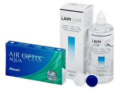 Air Optix Aqua (6 линз) + Раствор Laim-Care 400 мл