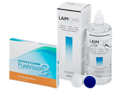 PureVision 2 for Astigmatism (3 линзы) + Раствор Laim-Care 400 ml