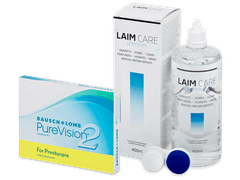 PureVision 2 for Presbyopia (3 линзы) + Раствор Laim-Care 400 ml