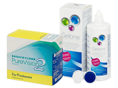 PureVision 2 for Presbyopia (6 линз) + Раствор Gelone 360 ml