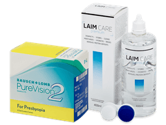 PureVision 2 for Presbyopia (6 линз) + Раствор Laim-Care 400 ml