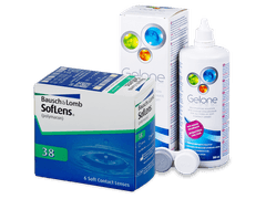 SofLens 38 (6 линз) + Раствор Gelone 360 ml