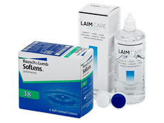 SofLens 38 (6 линз) + Раствор Laim-Care 400 ml