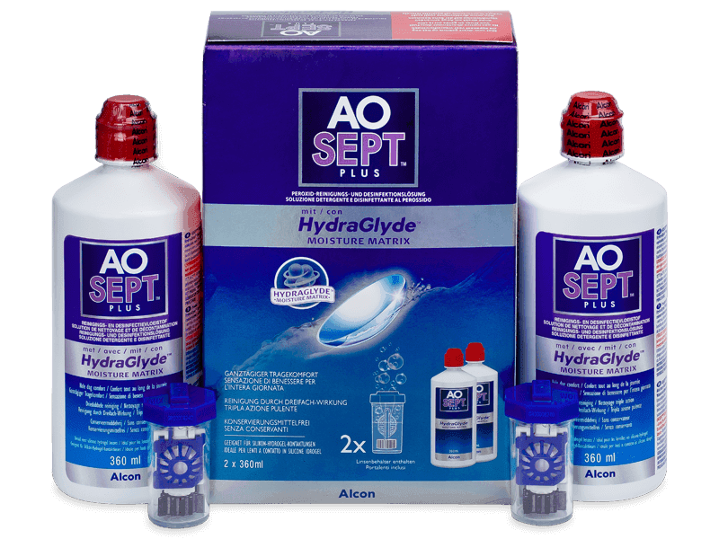 AO SEPT PLUS HydraGlyde Раствор 2 x 360 мл 