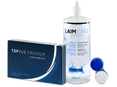 TopVue Premium (6 линз) + Раствор Laim-Care 400 мл