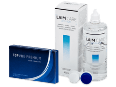 TopVue Premium (6 линз) + Раствор Laim-Care 400 мл
