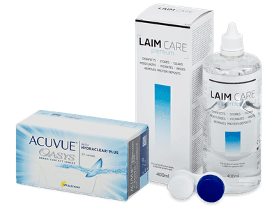 Acuvue Oasys (24 линз) + Раствор Laim-Care 400 мл