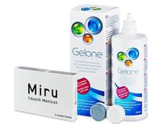 Miru (6 линз) + Раствор Gelone 360 мл