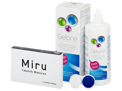 Miru (6 линз) + Раствор Gelone 360 мл
