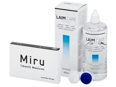 Miru (6 линз) + Раствор Laim-Care 400 мл