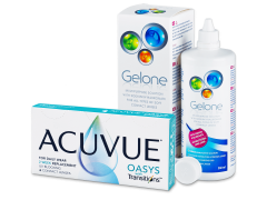 Acuvue Oasys with Transitions (6 линз) + раствор Gelone 360 ml