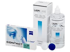 Carl Zeiss Contact Day 30 Compatic (6 линз) + Раствор Laim-Care 400 мл