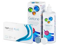 TopVue Monthly Plus (6 линз) + Раствор Gelone 360 мл