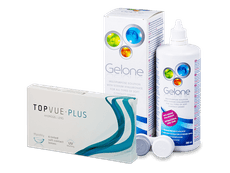 TopVue Monthly Plus (6 линз) + Раствор Gelone 360 мл