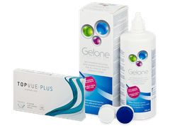 TopVue Monthly Plus (6 линз) + Раствор Gelone 360 мл