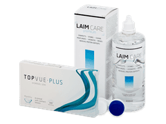 TopVue Monthly Plus (6 линз) + Раствор Laim-Care 400 мл