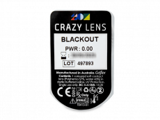 CRAZY LENS - Black Out - без диоптрий (2 однодневных цветных линз)