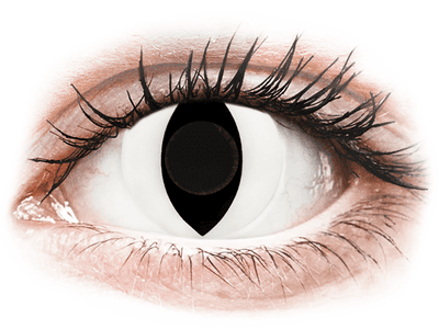 CRAZY LENS - Cat Eye White - без диоптрий