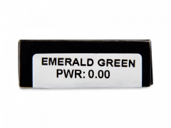 CRAZY LENS - Emerald Green - без диоптрий (2 однодневных цветных линз)