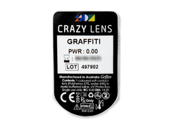 CRAZY LENS - Graffiti - без диоптрий (2 однодневных цветных линз)